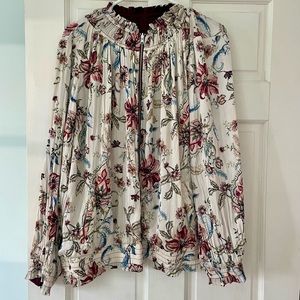 Chicos Floral Reversible Bomber Jacket with Pockets